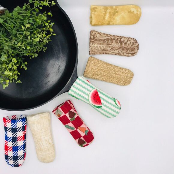 Cast Iron Pan Handle Covers Cotton Vintage Watermelon Stocking Stuffer Gift Idea - Picture 2 of 2